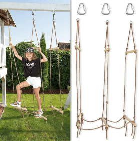 Rickety Bridge Rope Ladder Slack Line Accessories Obstacle Course Accessories For Warrior Training Rope Bridge Skip For Kids (Option: Bridge)