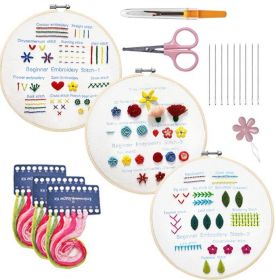 English Novice Handmade Sewing Kit Lu Embroidery Cross Practice Bag (Option: Style2-Bamboo Stretch 20cm)
