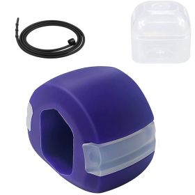 Jaw Exerciser Fitness Face Masseter Double Chin Remover Silica Gel Face Fitness Ball Facial Muscles Trainer Jawline Simulator (Color: Purple)