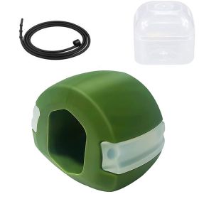 Jaw Exerciser Fitness Face Masseter Double Chin Remover Silica Gel Face Fitness Ball Facial Muscles Trainer Jawline Simulator (Color: Green)
