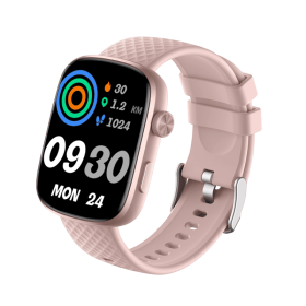 2025 New 1.95" HD Smart Watch for Men & Women - Bluetooth Call Answer/Make, 3ATM Waterproof Fitness Tracker with Heart Rate Sleep Monitor (Color: Pink)